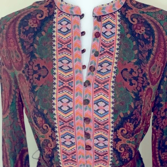 Zara BLOGGERS FAVE/ZARA JACQUARD RIBBON DRESS SIZE S - Picture 3 of 5